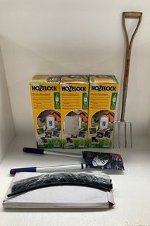 QTY OF ASSORTED GARDEN/OUTDOOR ITEMS TO INCLUDE 3 X HOZELOCK 7 LITRE PORTA SHOWERS: LOCATION - WH5