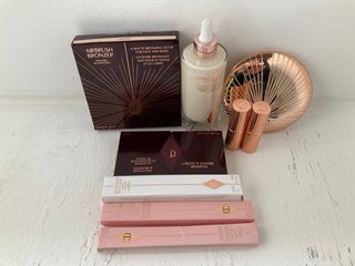 QTY OF ASSORTED CHARLOTTE TILBURY BEAUTY ITEMS TO INCLUDE 16G AIRBRUSH BRONZER IN 1-FAIR SHADE: LOCATION - WH9