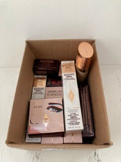 QTY OF ASSORTED CHARLOTTE TILBURY BEAUTY ITEMS TO INCLUDE AIRBRUSH FLAWLESS FOUNDATION IN WARM CHAUD SHADE: LOCATION - WH9