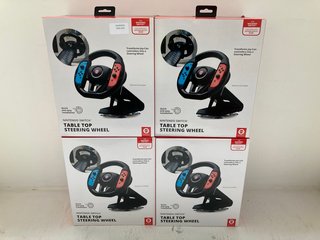 4 X NINTENDO SWITCH TABLETOP STEERING WHEELS FOR NINTENDO SWITCH CONSOLE: LOCATION - WH10