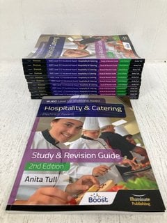 QTY OF LEVEL 1/2 VOCATIONAL AWARD HOSPITALITY & CATERING STUDY & REVISION GUIDES (2ND EDITION) BY ANITA TULL: LOCATION - H7