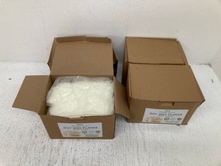 4 X BOXES OF TRINIDA PREMIUM SOY WAX FLAKES - UNSCENTED: LOCATION - H4