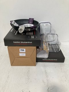 QTY OF ASSORTED KITCHEN ITEMS TO INCLUDE 2 X HESTON BLUMENTHAL PRECISION KITCHEN SCALES: LOCATION - H1