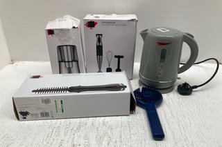 QTY OF ASSORTED JOHN LEWIS & PARTNERS APPLIANCES TO INCLUDE COFFEE GRINDER IN STAINLESS STEEL: LOCATION - G4