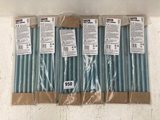 QTY OF 5 PACK EASY FIX M16 X 300MM CARBON STEEL THREADED RODS: LOCATION - F16