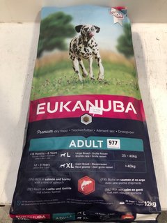 EUKANUBA 12KG ADULT DRY DOG FOOD - BBE 29.10.2025: LOCATION - F15