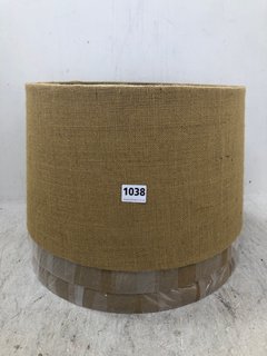 3 X NKUKU EXTRA LARGE DIA JUTE LAMPSHADE COMBINED RRP - £195: LOCATION - BR3