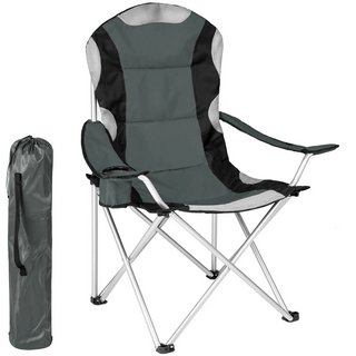 PADDED CAMPING CHAIR IN GREY/BLACK: LOCATION - BR13