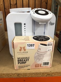 TOMMEE TIPPEE PERFECT PREP DAY & NIGHT FORMULA FEED MAKER TO ALSO INCLUDE FRAUPOW WEARABLE BREAST PUMP: LOCATION - AR1