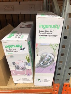 INGENUITY COMFORT 2 GO PORTABLE SWING TO ALSO INCLUDE INGENUITY DREAM COMFORT SMARTBOUNCE AUTOMATIC BOUNCER: LOCATION - AR2