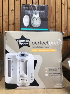 TOMMEE TIPPEE PERFECT PREP FORMULA FEED MAKER TO ALSO INCLUDE ELVIE STRIDE QUIET HANDS FREE ELECTRIC BREAST PUMP: LOCATION - AR4