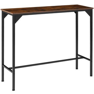 BAR TABLE KERRY INDUSTRIAL WOOD DARK, RUSTIC - RRP £99: LOCATION - A6