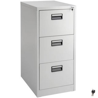 FILING CABINET WITH 3 SHELVES 62.4 X 46 X 102.8CM GREY: LOCATION - A6