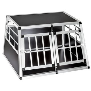 DOG CRATE DOUBLE 89 X 69 X 50CM - RRP £124: LOCATION - A6
