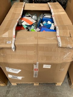 PALLET OF ASSORTED AUTOMOTIVE ITEMS TO INCLUDE KNECHT FILTER KL 485/15D FUEL FILTER, DRIVETEX DT3156B BULBS AND VALEO V58 WIPER BLADE: LOCATION - A8 (KERBSIDE PALLET DELIVERY)