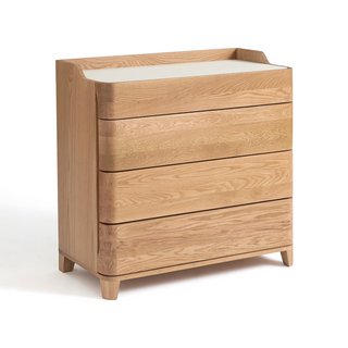 AM.PM JUNIUS SOLID OAK & LINOLEUM CHEST OF DRAWERS, DESIGNED BY E. GALLINA. RRP - £1350: LOCATION - A3