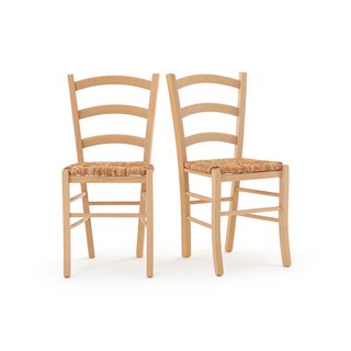 LA REDOUTE SET OF 2 PERRINE COUNTRY-STYLE CHAIRS. RRP - £145: LOCATION - A3