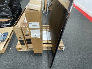 PALLET OF 4 ASSORTED TV'S. (CONSISTING OF LG 43" HD - 43LQ60006LA, LG 86" QNED 4K - 86QNED866RE, LG 43" 4K - 43UR80006LJ, TOSHIBA 50" 4K - 50UA2B63DB. ALL PCBS REMOVED, SPARES & REPAIRS) [JPTM112760]