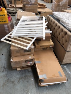 PALLET OF ASSORTED FLAT PACK ITEMS TO INCLUDE DENVER 6 DRAWER CHEST: LOCATION - B9 (KERBSIDE PALLET DELIVERY)