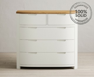 BRADWELL/BRAHMS SIGNAL WHITE 2 OVER 3 CHEST OF DRAWERS - RRP £619: LOCATION - C5