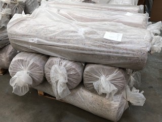 PALLET OF UPCYCLED FELT UNDERLAY - 1.37 M X 11 M EACH ROLL: LOCATION - C10 (KERBSIDE PALLET DELIVERY)