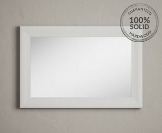 SIGNAL WHITE PAINTED 900MM MIRROR - RRP £119: LOCATION - C2