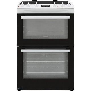ZANUSSI 60CM ELECTRIC COOKER WITH INDUCTION HOB : MODEL ZCI66280WA - RRP £899: LOCATION - B2