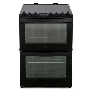 AEG 60CM ELECTRIC COOKER WITH CERAMIC HOB: MODEL CCB6740ACB - RRP £699: LOCATION - B2