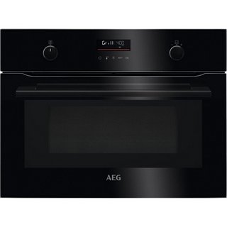 AEG BUILT IN COMB MICROWAVE AND COMPACT OVEN: MODEL KMK565060B - RRP £699: LOCATION - B2
