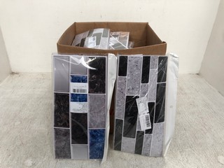 QTY OF FAUX TILE PLASTIC WALL SHEETS: LOCATION - E13