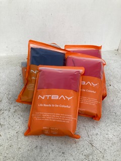 10 X NTBAY PILLOW COVERS IN MULTIPLE COLOURS: LOCATION - E16