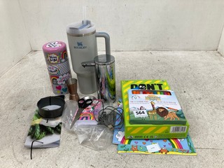 QTY OF ASSORTED ITEMS TO INCLUDE STANLEY DRINK CUP/FLASK AND 'DON'T GET GOT!' PARTY GAME: LOCATION - F16