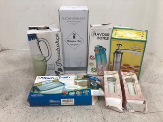 QTY OF ASSORTED ITEMS TO INCLUDE SMART TRAVEL BOTTLES SET: LOCATION - F7