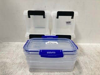 QTY OF ASSORTED FOOD STORAGE BOXES: LOCATION - F2