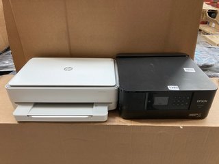 2 X ASSORTED PRINTERS BY EPSON XP-6100 & HP ENVY 6000E: LOCATION - BR7