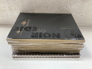 6 X HARD BACKED BLACK LINED WRITING BOOKS: LOCATION - BR15