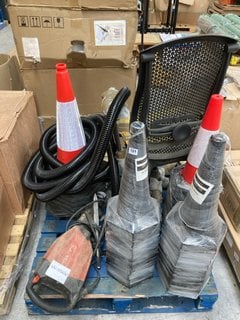 PALLET OF ASSORTED ITEMS TO INCLUDE HILTI TE 1000-AVR CONCRETE BREAKER - RRP £2490: LOCATION - A6 (KERBSIDE PALLET DELIVERY)