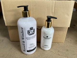 (COLLECTION ONLY) QTY OF RUSSELL & WINDSOR ALMOND BODY LOTION: LOCATION - BR20
