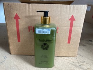 (COLLECTION ONLY) QTY OF RUSSELL & WINDSOR OLIVE & BERGAMOT HAND WASH: LOCATION - BR20