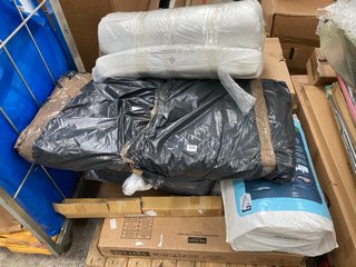 QTY OF ASSORTED ITEMS TO INCLUDE ARLINGTON RADIATOR COVER SMALL WHITE & OAK & SILENTNIGHT SINGLE MATTRESS TOPPER: LOCATION - B2