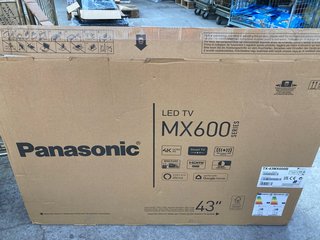 PANASONIC LED TV MX600SERIES TX-43MX600B RRP £299: LOCATION - B8