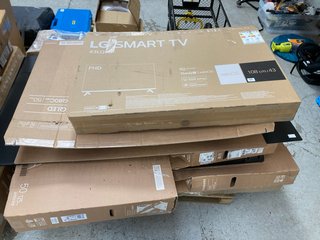 QTY OF ASSORTED TV'S IN VARIOUS SIZES NON WORKING (BOARDS REMOVED): LOCATION - A2 (KERBSIDE PALLET DELIVERY)
