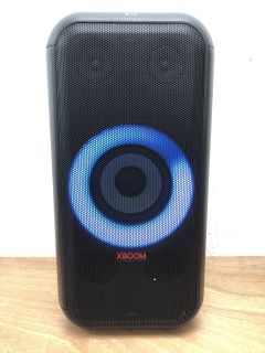LG XBOOM WIRELESS PORTABLE SPEAKER BLUETOOTH SPEAKER (ORIGINAL RRP - £299.99) IN BLACK: MODEL NO DGBRLLK 3J1X00PM (POWER LEAD AND MANUAL) [JPTW16807]. THIS PRODUCT IS FULLY FUNCTIONAL AND IS PART OF