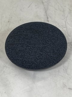 GOOGLE NEST MINI (2ND GENERATION) SMART SPEAKER (ORIGINAL RRP - £49) IN CHARCOAL: MODEL NO GA00781-GB (WITH BOX, MANUAL AND POWER CABLE, MINOR COSMETIC DEFECTS ON BOX) [JPTM112503]. THIS PRODUCT IS F