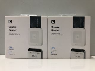 2 X SQUARE READERS