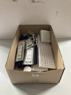 BOX OF ASSORTED ITEMS INC KEYBOARDS / MICE