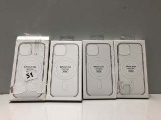4 X APPLE IPHONE 13 MINI MAGSAFE CLEAR CASES