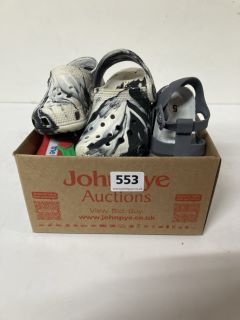 BOX OF ASSORTED KIDS FOOTWEAR (ASSORTED SIZES)