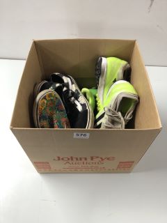 BOX OF ASSORTED FOOTWEAR (ASSORTED SIZES)