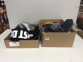 2 X ASSORTED BOXES OF CLOTHING (ASSORTED SIZES)